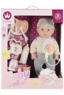 Lalki dla dziewczynek - Lalka Bobas 40cm z akcesoriami MEGA CREATIVE 543735 - miniaturka - grafika 1