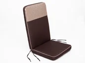 Poduszki ogrodowe - Hobbygarden Poduszka Rio - Brąz z beżowymi paskami top - 113x47 cm - miniaturka - grafika 1