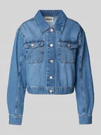 Kurtki damskie - Kurtka jeansowa o kroju regular fit z czystej bawełny model ‘LUMI’ - miniaturka - grafika 1