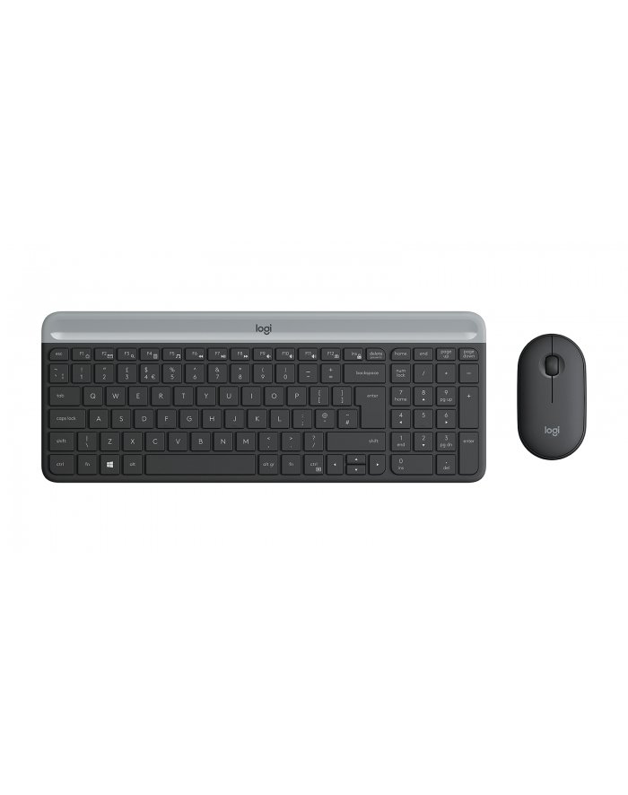 LOGITECH Slim Wireless Keyboard and Mouse Combo MK470 - GRAPHITE - HRV-SLV - INTNL 920-009264