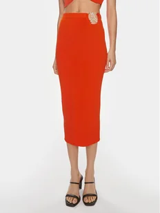 Patrizia Pepe Spódnica ołówkowa 2G0974/K021-R825 Pomarańczowy Slim Fit - Spódnice - miniaturka - grafika 1