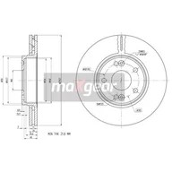 Tarcze hamulcowe - MAXGEAR Tarcza hamulcowa 19-1299 - miniaturka - grafika 1