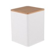 Pojemniki kuchenne - ALTOM DESIGN - Puszka kwadratowa z pokrywą bambusową  11x11x14 cm, COFFEE - miniaturka - grafika 1