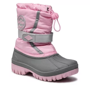 Buty dla dziewczynek - Śniegowce LEE COOPER - LCJ-21-44-0521K Pink - grafika 1