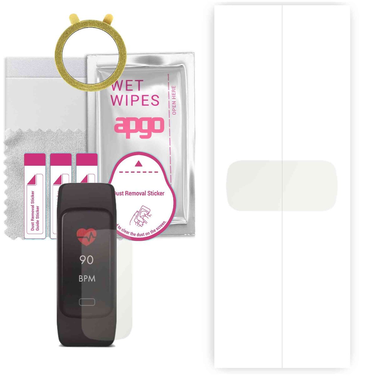 1x Folia hydrożelowa MATOWA do Forever Fit SB-130 - apgo Smartwatch Hydrogel MATTE Protection Ochrona na ekran smartwatcha