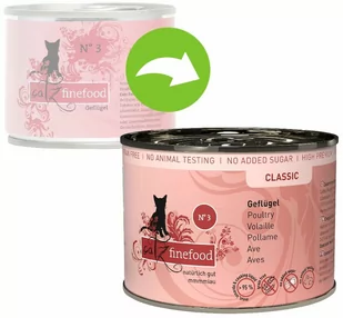 Catz Finefood w puszce, 6 x 200 g - Łosoś z drobiem - Mokra karma dla kotów - miniaturka - grafika 1