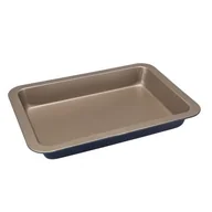 Formy do ciast - Blacha nieprzywieralna FELICIA 33 x 23 x 5,2 cm granatowo-złoty - miniaturka - grafika 1