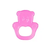 Gryzaki dla dzieci - BABYONO Żelowy Gryzaczek Dla Niemowląt Miś Różowy(1013), 1szt. - miniaturka - grafika 1
