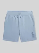 Spodnie i spodenki dla chłopców - Szorty dresowe o kroju regular fit z detal z logo - miniaturka - grafika 1