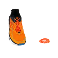 Akcesoria obuwnicze - XTENEX Elastyczne sznurówki sportowe XTENEX XH200 HYBRID fluo orange - miniaturka - grafika 1