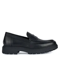 Półbuty męskie - Loafersy Geox U36FRB 00043 C9999 Czarny - miniaturka - grafika 1