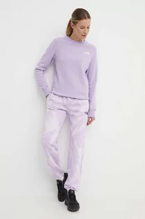 Spodnie damskie - The North Face spodnie dresowe kolor fioletowy wzorzyste NF0A881EUI61 - grafika 1