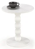 Ławy i stoliki kawowe - Okrągły Stolik Biały Kawowy T2-N45 - miniaturka - grafika 1