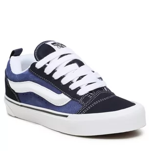 Tenisówki Vans Knu Skool VN0009QCNWD1 Navy/True White - Trampki damskie - miniaturka - grafika 1
