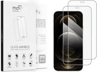 2 szt. | moVear 2.5D - Szkło hartowane do Apple iPhone 12 Pro Max (6.7") | Do Etui, fullGlue, 9H - Szkła hartowane na telefon - miniaturka - grafika 1