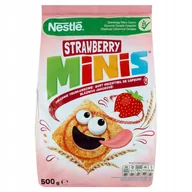 Płatki śniadaniowe i musli - Nestle Strawberry Minis Płatki śniadaniowe 500 g - miniaturka - grafika 1