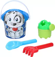 Zabawki do piasku - Zestaw wiaderko do piaskownicy piasku EDDY TOYS 22cm 4el - miniaturka - grafika 1