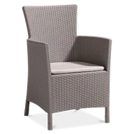 Fotele i krzesła ogrodowe - ALLIBERT Fotel ogrodowy Iowa Cappuccino piaskowy 17197853 / 215519 - miniaturka - grafika 1