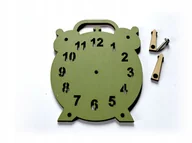 Zabawki sensoryczne - Zegar do tablicy manipulacyjnej sesorycznej. ZIELONY - miniaturka - grafika 1