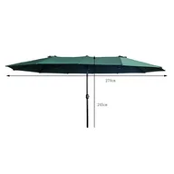 Parasole ogrodowe - PARASOL OGRODOWY TILIA CIEMNOZIELONY - miniaturka - grafika 1