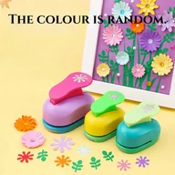 Inne - TEMU Craftpress DIY Card & Fabric Punch Tool - Wielofunkcyjna ręczna maszyna do embosowania z kolorowymi wzorami kwiatów, idealna do scrapbookingu, - miniaturka - grafika 1