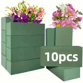 Rękodzieło - TEMU 10 szt. Romantyczne Zielone Bloki Piankowe z Kwiatowym Wzorem, Gęsta do Kwiatów i Sztucznych Kompozycji 11,0 cm x 7,49 cm x 3,99 cm, Idealne do - miniaturka - grafika 1