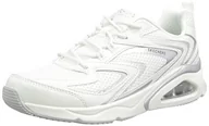 Koszulki i topy damskie - Skechers Damskie sneakersy TRES-AIR, białe Duraleather/Mesh, Silver Hot Melt Tr, 8 UK, Biała siatka duraleather srebrna topliwa na gorąco Tr, 41 EU - miniaturka - grafika 1
