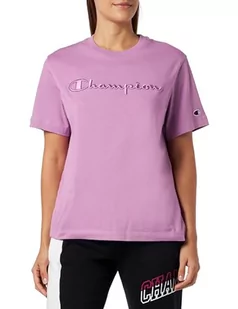 Champion T-Shirt Damski, Różowa morwa, S - Koszulki i topy damskie - miniaturka - grafika 1