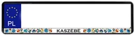 Akcesoria motoryzacyjne - Ramka tablica rejestracyjna Kaszëbë - biała - miniaturka - grafika 1