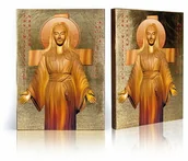 Ikony i obrazy sakralne - Ikona religijna Matka Boża z Akity - Japonia - miniaturka - grafika 1