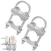 Inne - TEMU Zestaw 2 szt. Zacisków U do Rur z Śrubą - Stal Węglowa, Przemysłowe Okucia do Mocowania Rur i - miniaturka - grafika 1