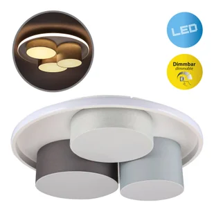 Näve Lampa sufitowa LED Eppan, 3-punktowa, ściemniana - Lampy sufitowe - miniaturka - grafika 2