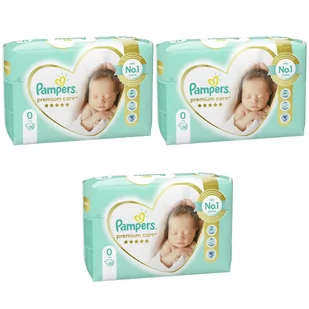 3x Pieluchy PAMPERS Premium Care roz 0 (do 3 kg) 30 szt - Pieluchy - miniaturka - grafika 1