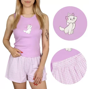 Kotka Marie Disney Damska piżama na ramiączka, letnia, bawełniana piżama XXS - Piżamy damskie - miniaturka - grafika 1