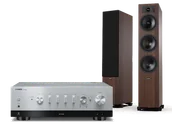 Zestawy stereo - Yamaha R-N800A (srebrny) + Tesi 6 (mokka) - miniaturka - grafika 1