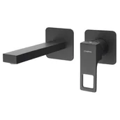 Baterie podtynkowe - Sapho FT018/15 Forata bateria umywalkowa podtynkowa czarny mat - miniaturka - grafika 1