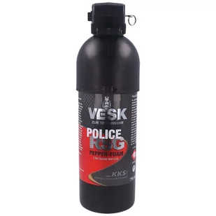 Gaz pieprzowy KKS VESK RSG Police Foam 2mln SHU, Stream 750ml (12750-F) - Gaz pieprzowy - miniaturka - grafika 2