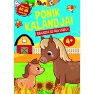 Edukacja przedszkolna - Przygody kucyków - Przyklej i stawaj się coraz lepszy - język węgierski - miniaturka - grafika 1