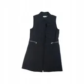 Swetry damskie - Czarna narzutka kardigran damski CALVIN KLEIN M - miniaturka - grafika 1