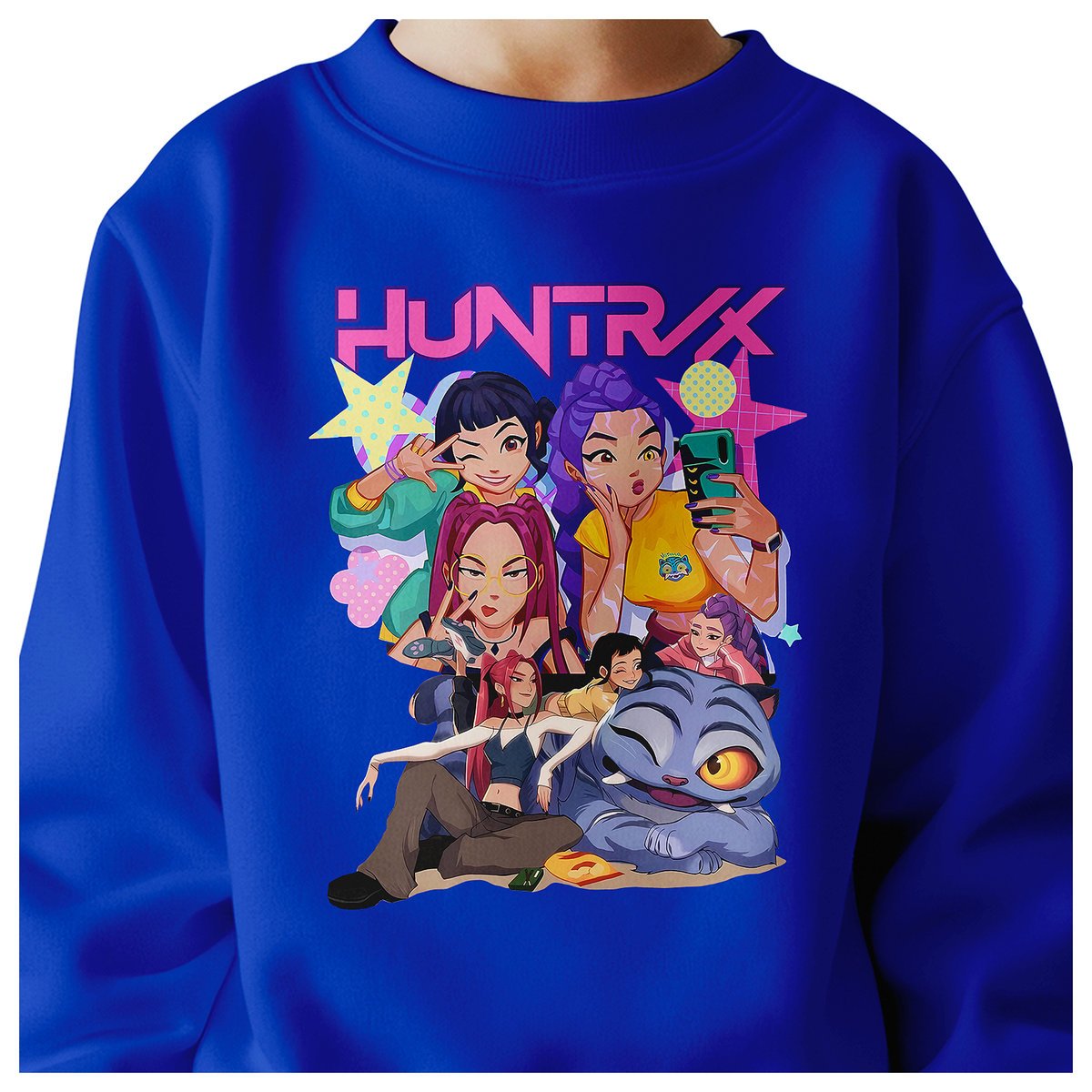 BLUZA DZIECIĘCA KPOP DEMON HUNTERS HUNTRIX 104 BAWEŁNIANA JAKOŚĆ