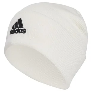 adidas Czapka beanie z logo unisex, Złamana biel/czarny, L - Czapki damskie - miniaturka - grafika 1
