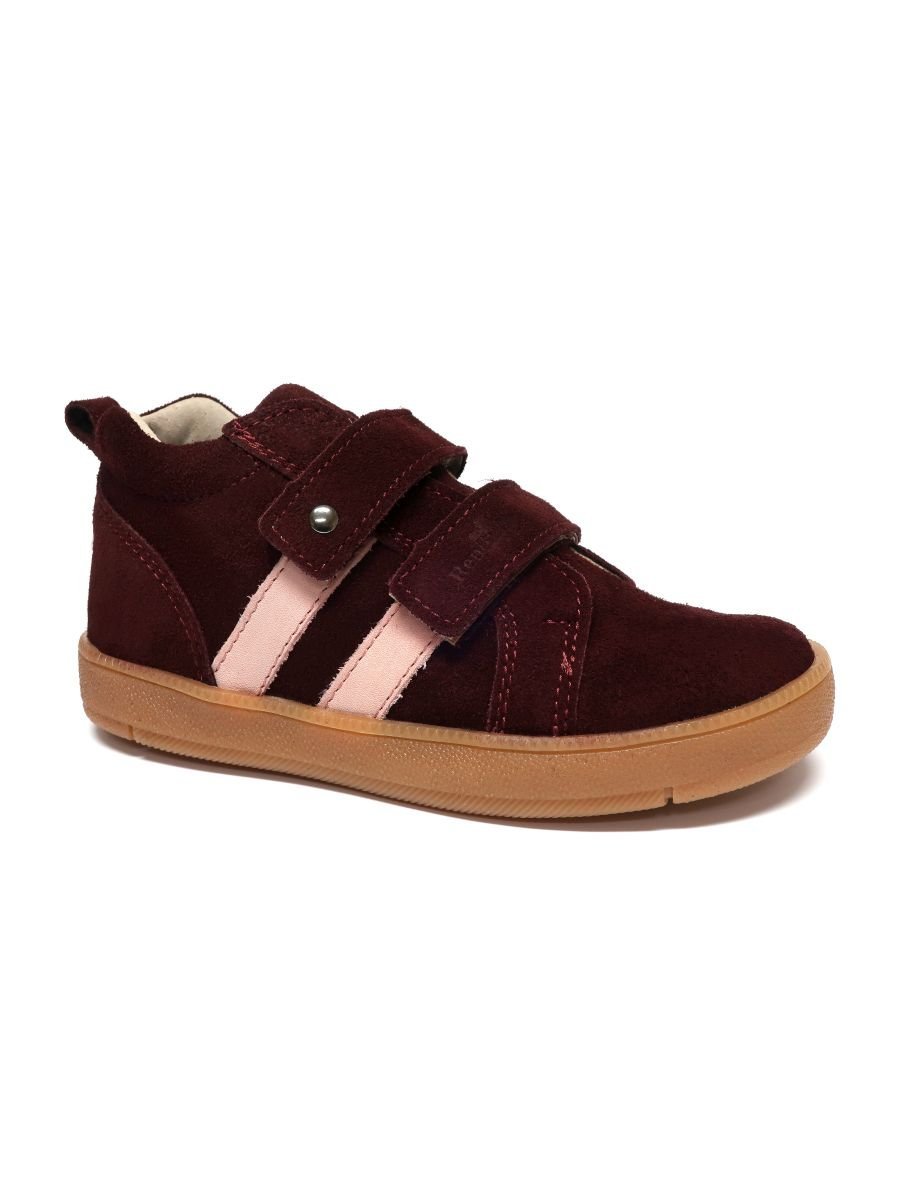Dziewczęce sneakersy z wysoką cholewką bordowe Renbut r.29