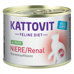 Kattovit Niere/Renal - Indyk, 24 x 185 g - Mokra karma dla kotów - miniaturka - grafika 1