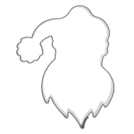 Formy do ciast - Wykrawacz do ciastek stalowy Mikołaj foremka świąteczna do pierników 7 cm - miniaturka - grafika 1