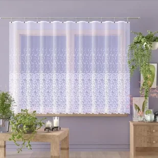 Firanka żakardowa metrażowa wys. 170 cm Brunera A098 białA - Firany - miniaturka - grafika 1