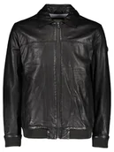 Kurtki męskie - Bugatti Skórzana kurtka w kolorze czarnym - miniaturka - grafika 1