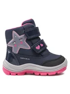 Buty dla dziewczynek - Geox Śniegowce B Flanfil G.B Abx A B163WA 050FU C4268 M Granatowy - miniaturka - grafika 1