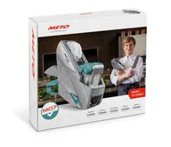 Cenówki - Meto HACCP Kit, profesjonalne markery ręczne do oznaczania żywności (2-wierszowe, 20-cyfrowe etykiety 26 x 16 mm), 1 zestaw znaczników cenowych, szaro-czerwony - miniaturka - grafika 1