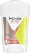 Dezodoranty i antyperspiranty dla kobiet - Rexona Maximum Protection Stress Control kremoy antyperspirant 48h 45ml - miniaturka - grafika 1