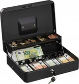 Sejfy i kasy pancerne - Metalowa kasetka na pieniądze banknoty bilon skrzynka schowek pojemna KNU-02BL - miniaturka - grafika 1